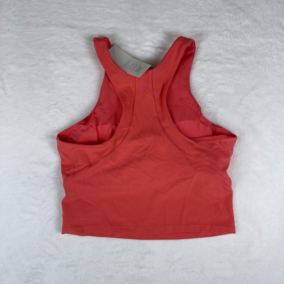 All In Motion‎ Sports Bra Womens Red Crop Everyday Soft Tight Fit Removable Pads - Picture 3 of 3